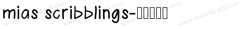 mias scribblings字体转换
